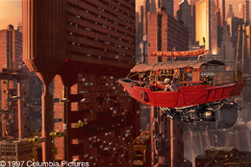 A scene from the film "The Fifth Element."