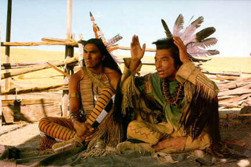 A scene from the film "Dances With Wolves."