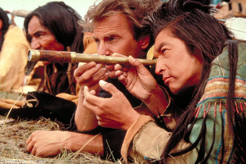 A scene from the film "Dances With Wolves."