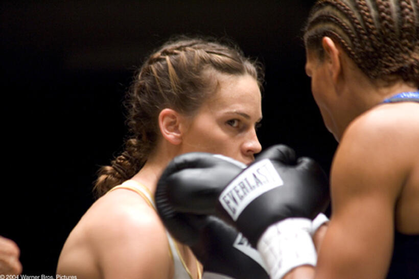 HILARY SWANK as Maggie in Warner Bros. Pictures' drama "Million Dollar Baby." The Malpaso production also stars Clint Eastwood and Morgan Freeman.