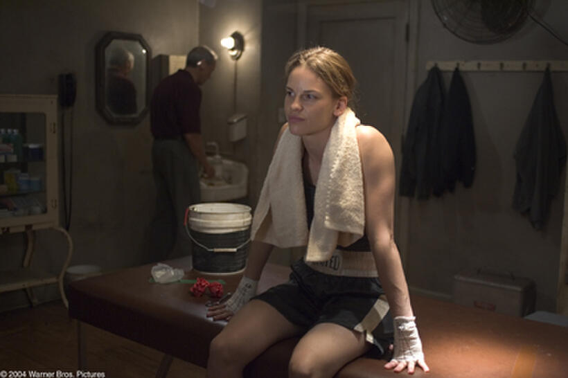 HILARY SWANK as Maggie in Warner Bros. Pictures' drama "Million Dollar Baby." The Malpaso production also stars Clint Eastwood and Morgan Freeman.