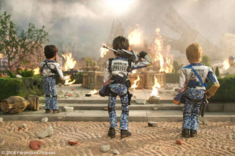 Carson, Chris and Joe in "Team America: World Police."