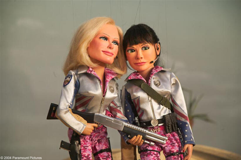 A scene from "Team America: World Police'"