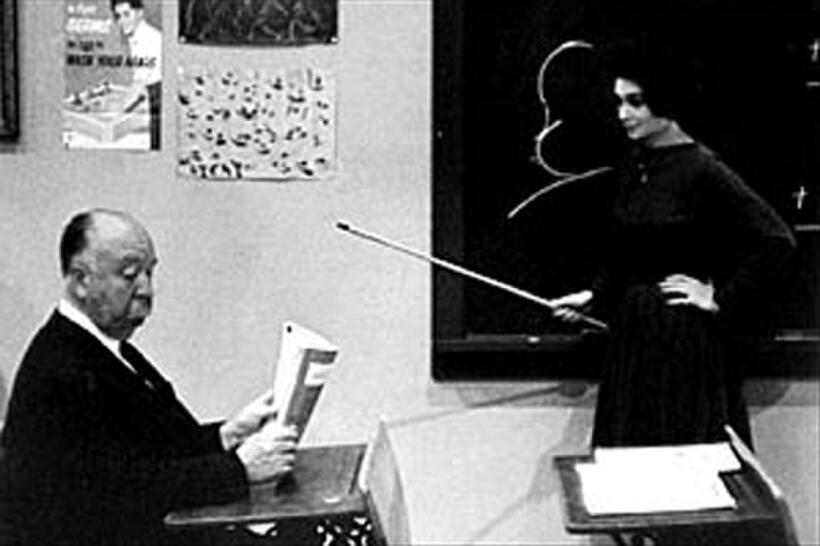 A scene from "The Birds."