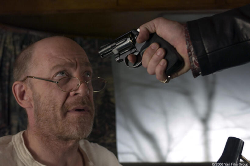 Vacaro (J.K. Simmons) gives a foreboding fortune in "First Snow."