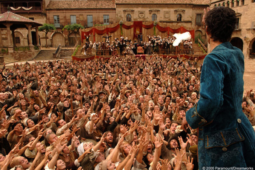 The perfumer Jean-Baptiste Grenouille (Ben Whishaw) enthralls the crowd in "Perfume: The Story of a Murderer."