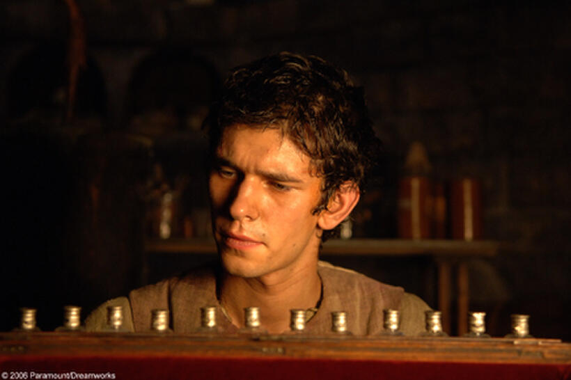 Jean-Baptiste Grenouille (Ben Whishaw) surveys a "coffret," a special case containing the bottles of scents in "Perfume: The Story of a Murderer."