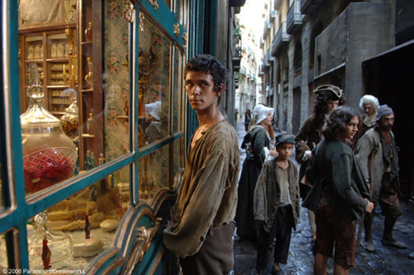 Jean-Baptiste Grenouille (Ben Whishaw) smells trouble in "Perfume: The Story of a Murderer."