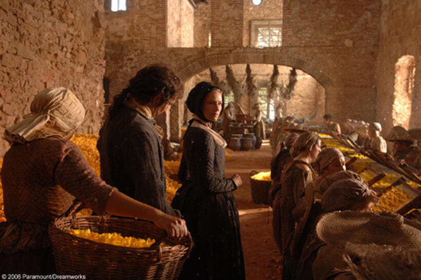 Madame Arnulfi (Corinna Harfouch) surveys her domain, the enflourage workshop in "Perfume: The Story of a Murderer."