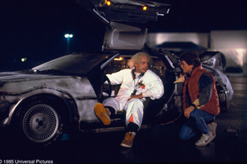 Michael J. Fox and Christopher Lloyd in "Back to the Future."