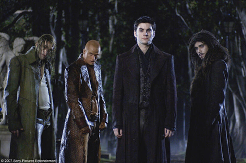 Daniel Frederiksen, Mathew Wilkinson, Laurence Breuls and Wes Bentley in "Ghost Rider."