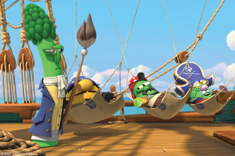 A scene from "The Pirates Who Don't Do Anything: A VeggieTales Movie."