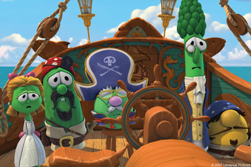 A scene from "The Pirates Who Don't Do Anything: A VeggieTales Movie."