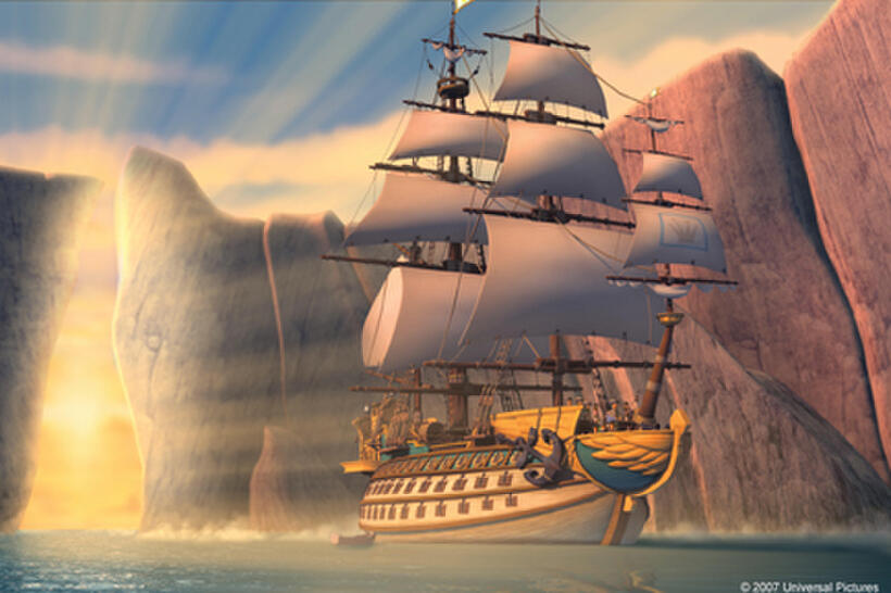 A scene from "The Pirates Who Don't Do Anything: A VeggieTales Movie."