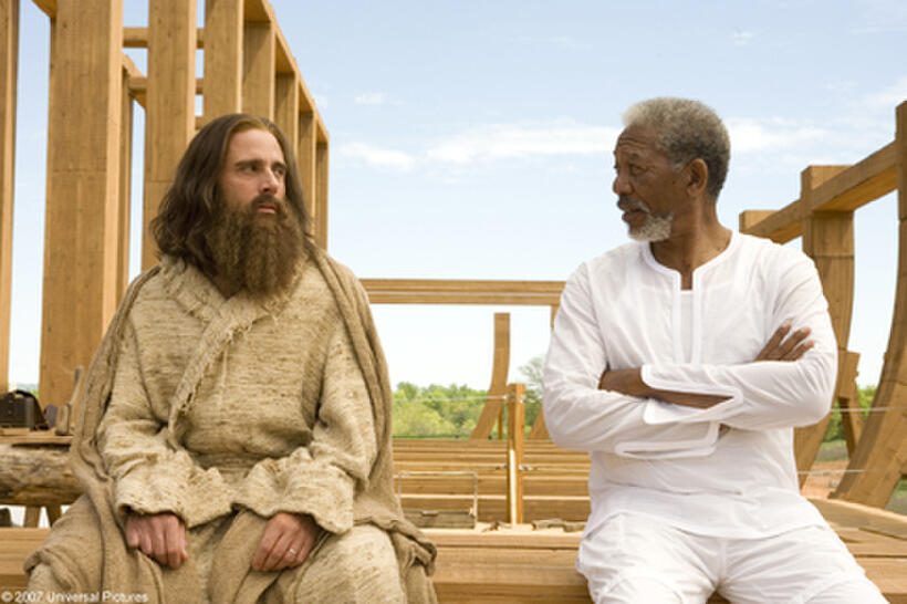 Steve Carell and Morgan Freeman in "Evan Almighty."