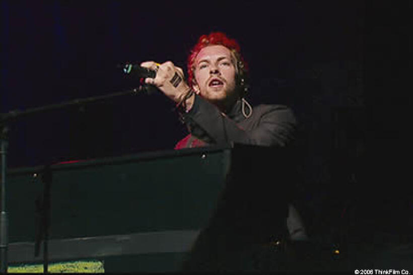 Chris Martin in "Glastonbury."