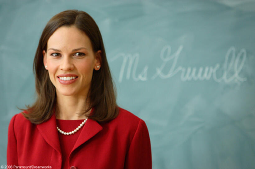 Hilary Swank as  Erin Gruwell in "Freedom Writers."