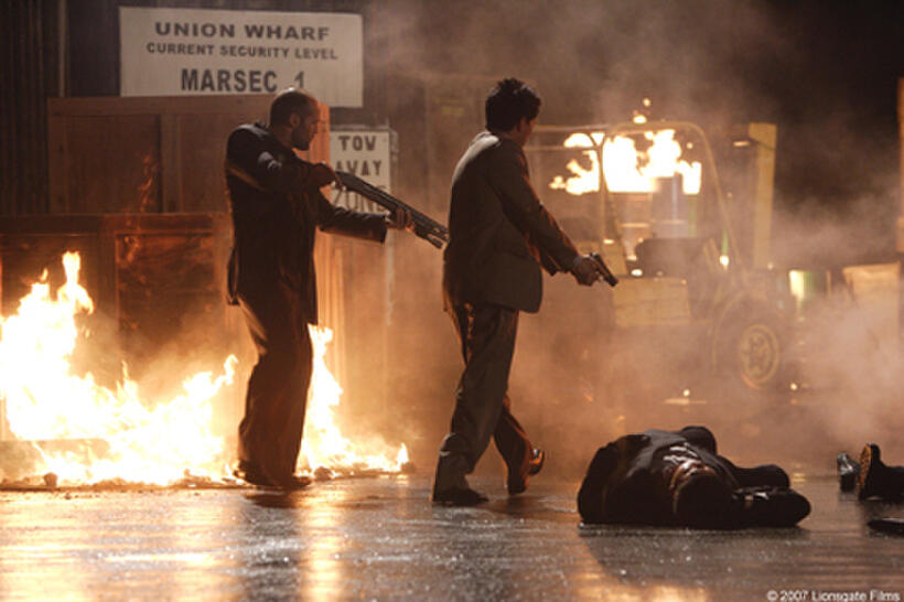 Jason Statham and Jet Li in "War."