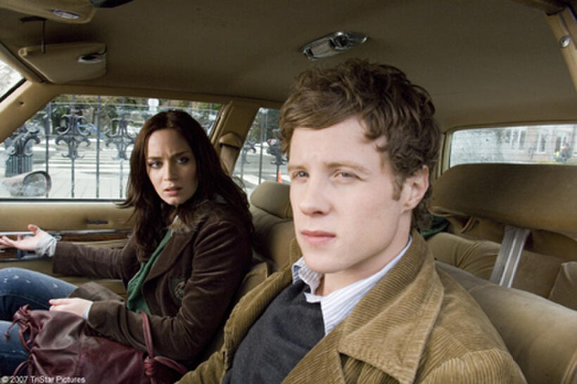 Ashton Holmes and Emily Blunt in "Wind Chill."