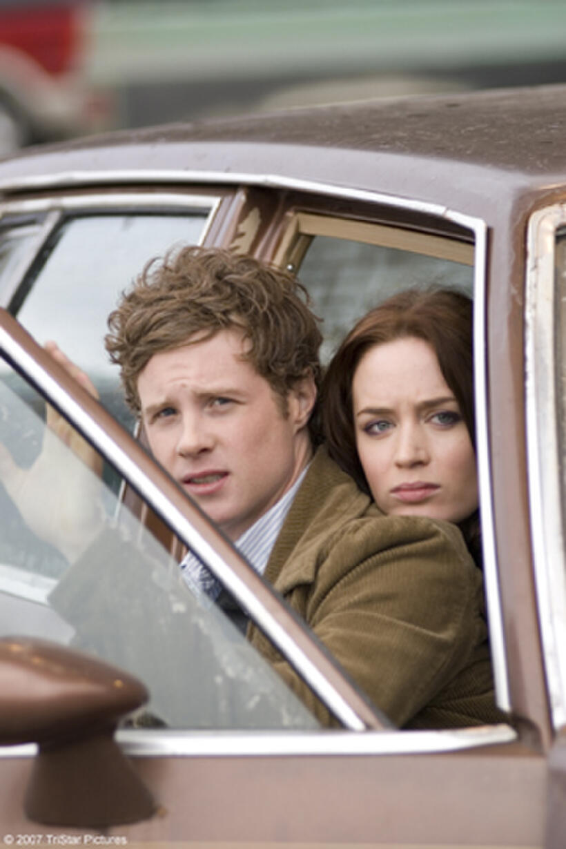 Ashton Holmes and Emily Blunt in "Wind Chill."