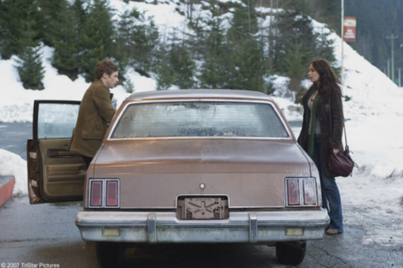 Ashton Holmes and Emily Blunt in "Wind Chill."