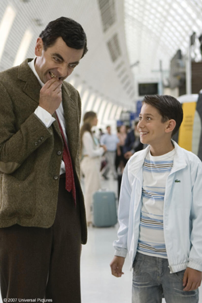 Rowan Atkinson and Max Baldry in "Mr. Bean's Holiday."