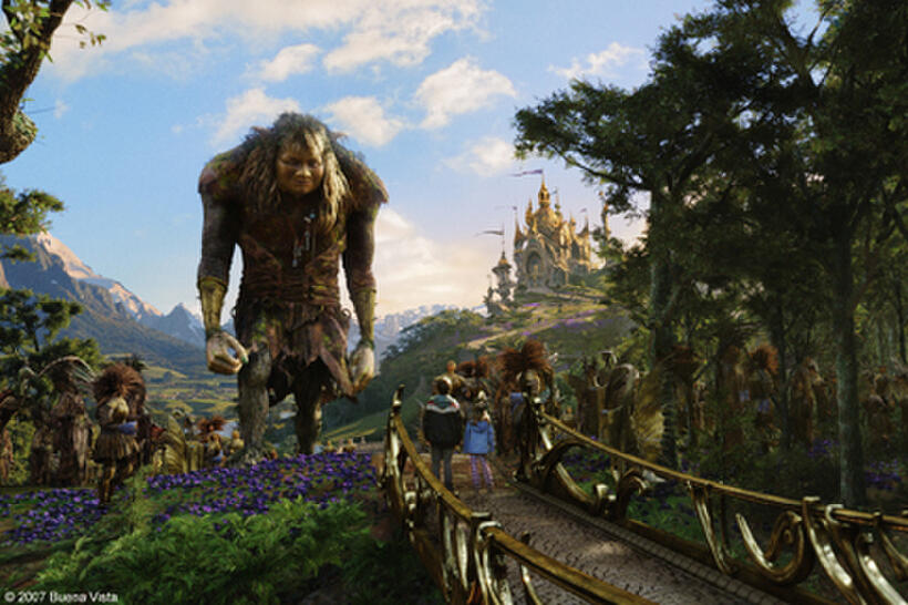 A scene from the film "Bridge to Terabithia."
