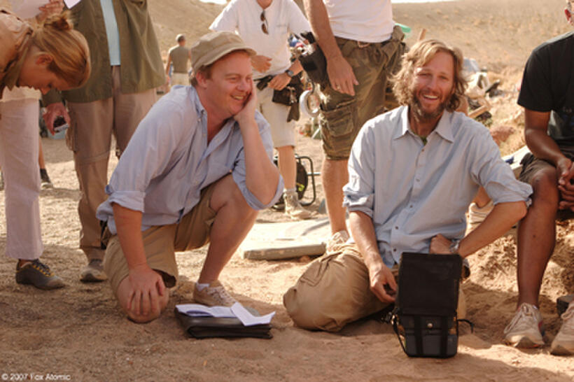 On the set of the film "The Hills Have Eyes 2."