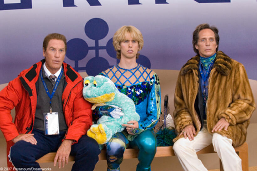 Jimmy's Coach (Craig T. Nelson), Jimmy MacElroy (Jon Heder) and Darren MacElroy (William Fichtner) in "Blades of Glory."