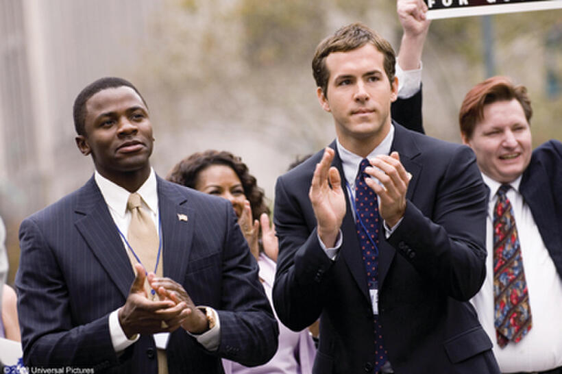 Derek Luke and Ryan Reynolds in "Definitely, Maybe."