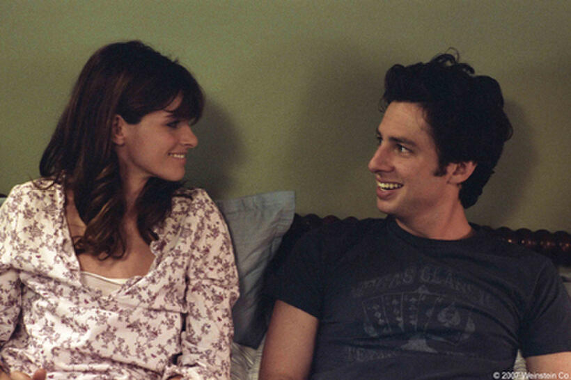 Amanda Peet and Zach Braff in "The Ex."