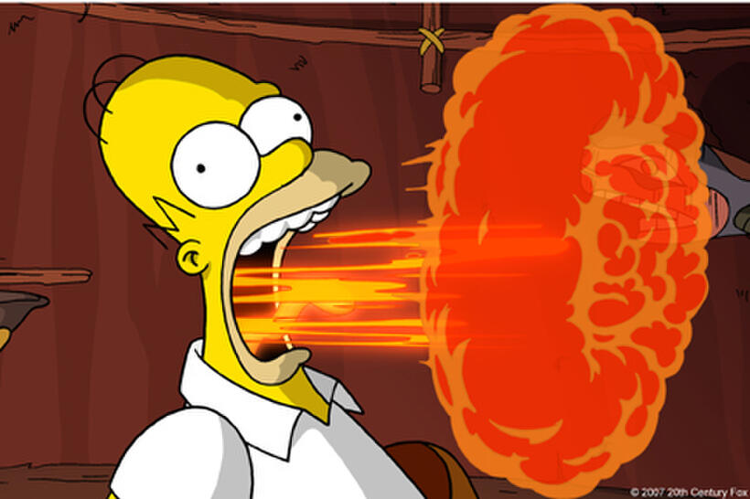 Homer Simpson’s personal odyssey of redemption has some fiery consequences in "The Simpsons Movie."