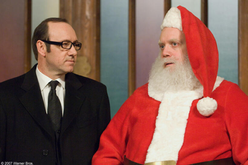 Kevin Spacey and Paul Giamatti in "Fred Claus."