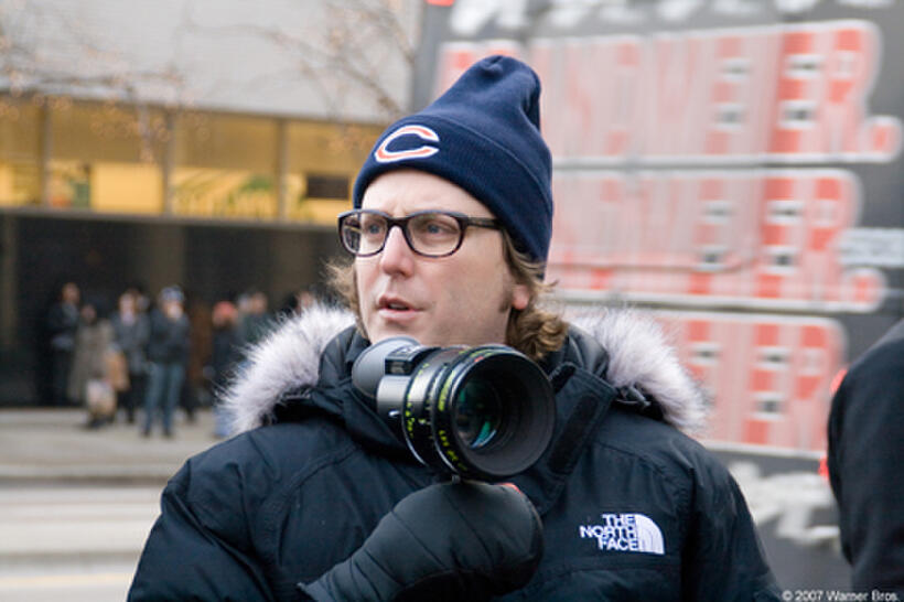 Director David Dobkin on the set of "Fred Claus."
