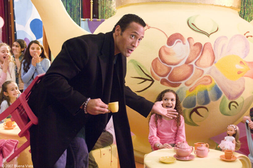 The Rock and Madison Pettis in "The Game Plan."