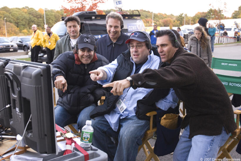 On the set of "The Game Plan."