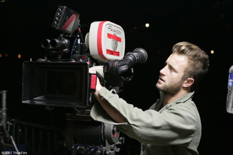 Director Scott Caan on the set of the film "The Dog Problem."