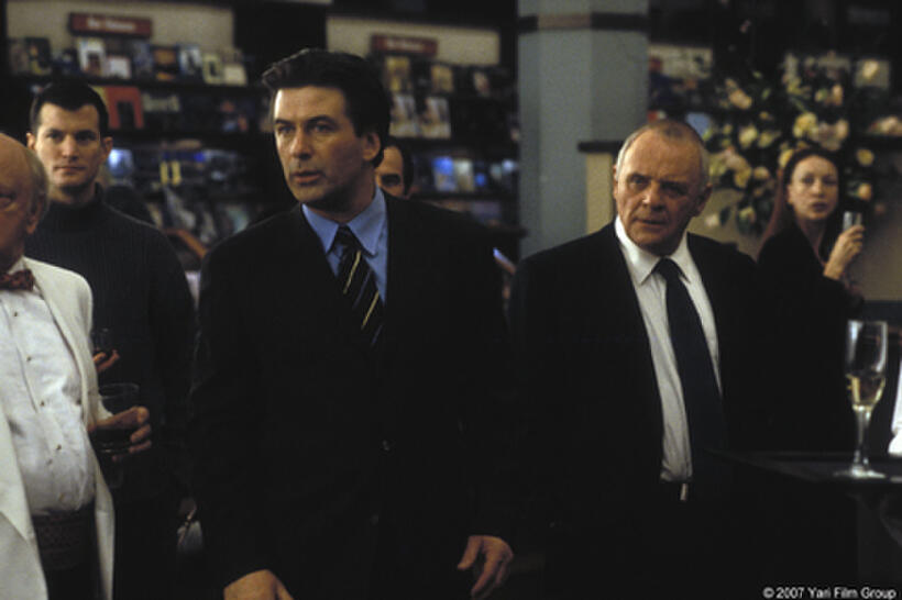 Alec Baldwin and Anthony Hopkins in "Shortcut to Happiness."