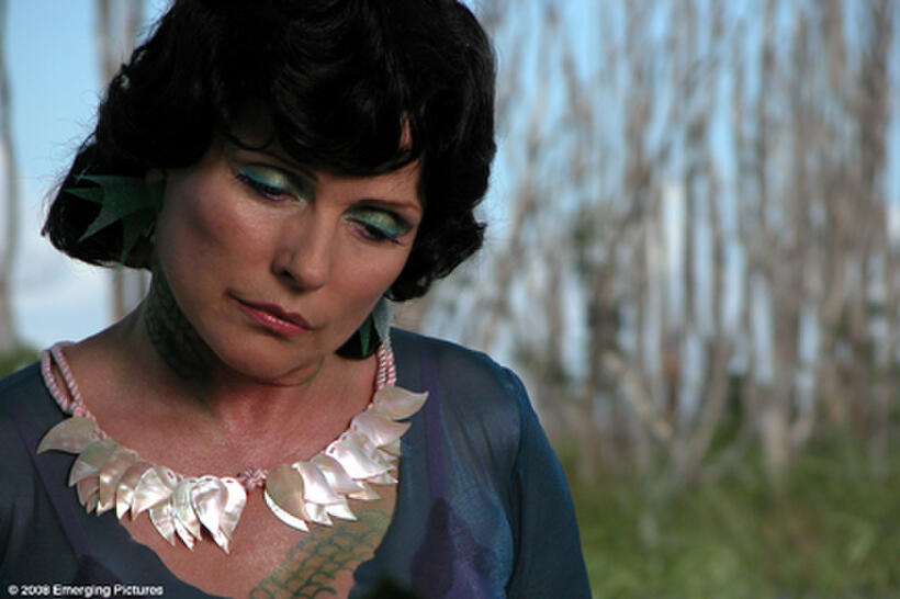 A delusional mermaid (Deborah Harry) gets a chance to rescue a man in distress (Matt McGrath, in the main role of Alby) in "Full Grown Men."