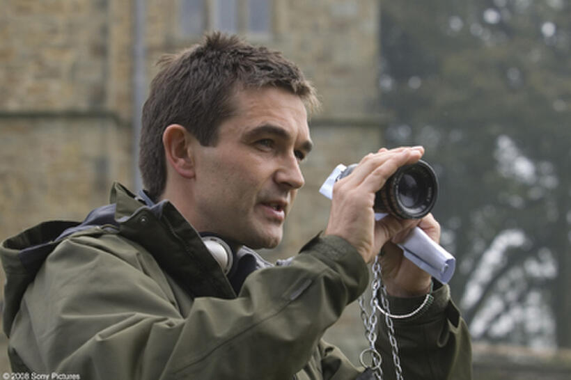 Director Justin Chadwick on the set of "The Other Boleyn Girl."