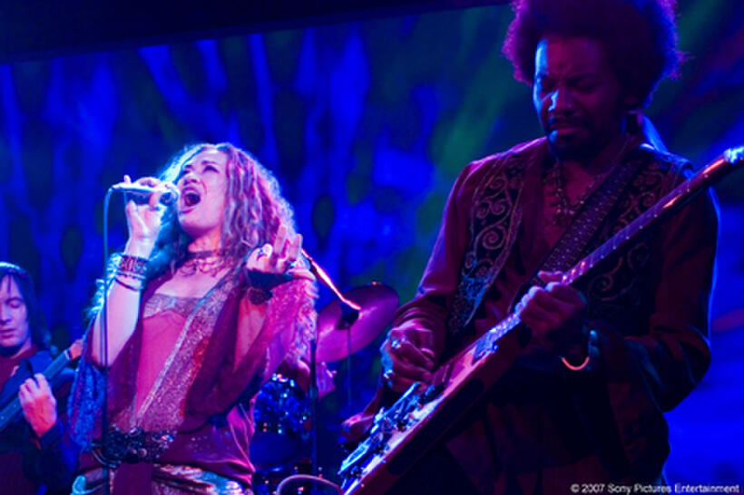 Dana Fuchs and Martin Luther in "Across the Universe."