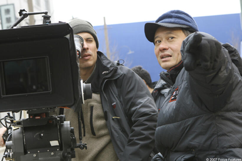 Director of Photography Rodrigo Prieto and Director Ang Lee on the set of "Lust, Caution."