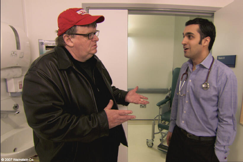 Michael Moore in "Sicko."