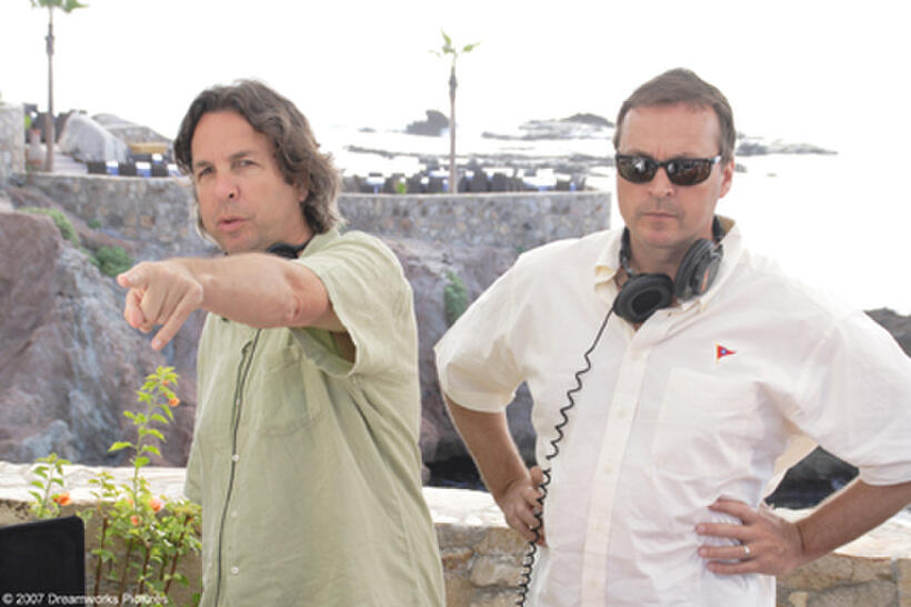 Directors Bobby Farrelly and Peter Farrelly on the set of "The Heartbreak Kid."