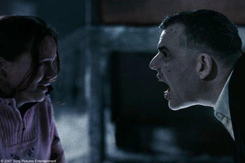 Camille Keenan and Danny Huston in "30 Days of Night."