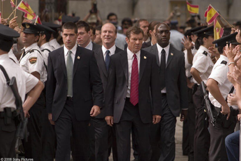 Matthew Fox, William Hurt, Dennis Quaid and Richard T. Jones in "Vantage Point."