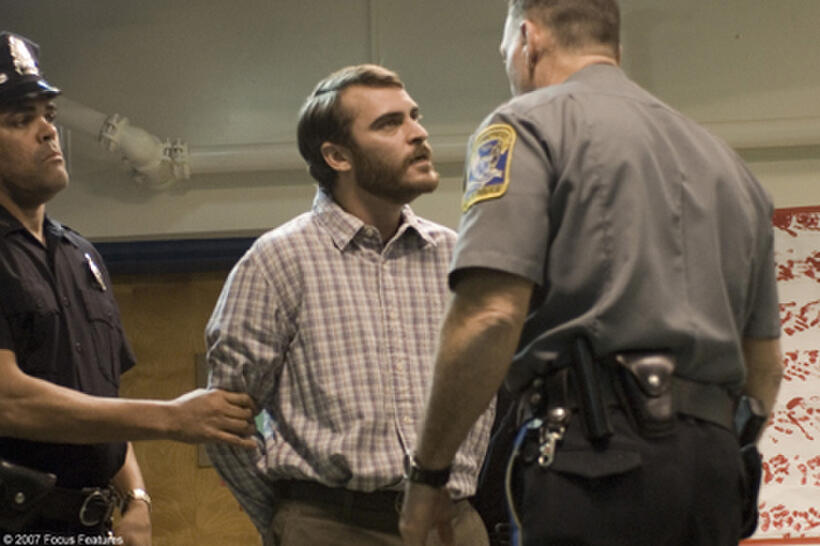 Joaquin Phoenix and Antoni Corone in "Reservation Road."