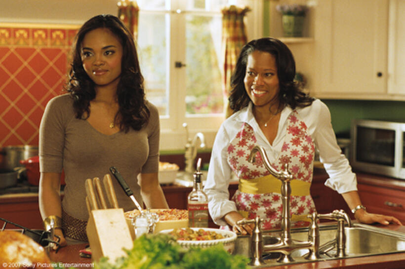 Sharon Leal and Regina King in "This Christmas."