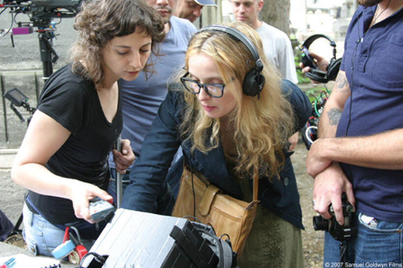 On the set of the film "2 Days in Paris."