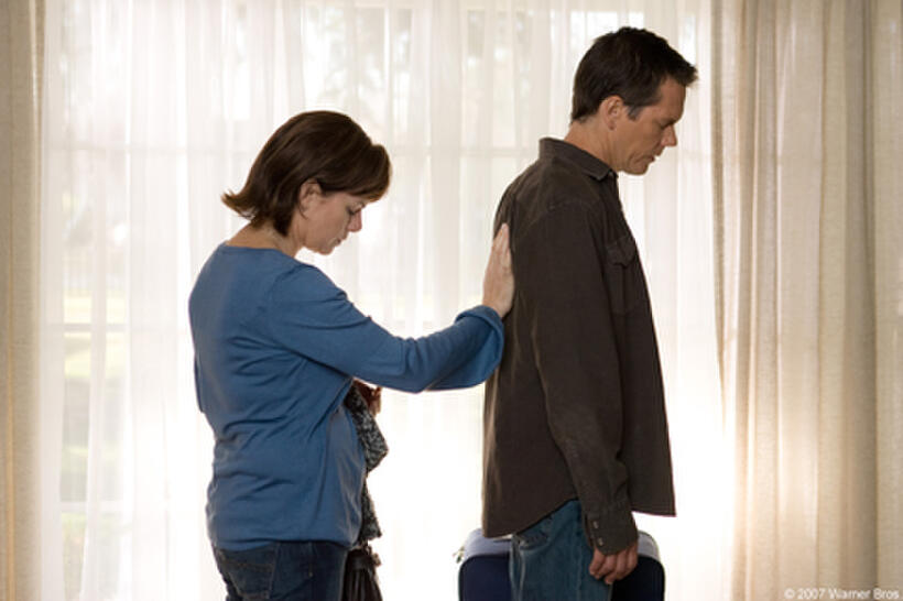 Marcia Gay Harden and Kevin Bacon in "Rails & Ties."